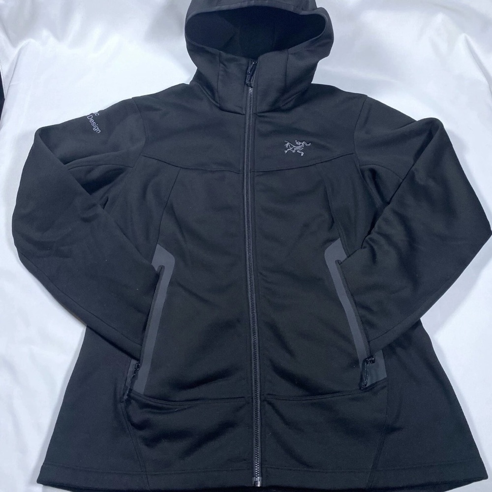 Arc’teryx Arcteryx Arenite Fleece Hoodie Jacket Full Zip black womens size Large